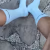 Intensiv getragene weiße Nike Socken – echter Duft, echtes Tragegefühl