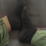 Schwarze sneakersocken