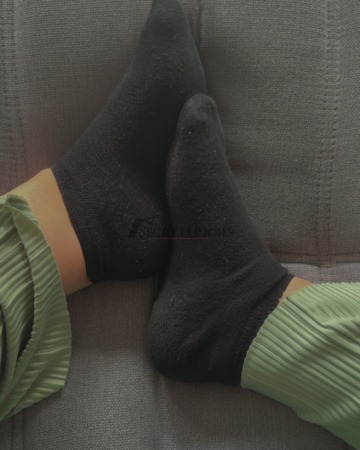 Schwarze sneakersocken
