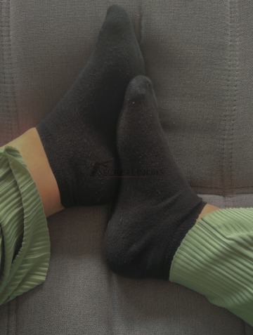 Schwarze sneakersocken