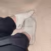 white basic socks worn a full day