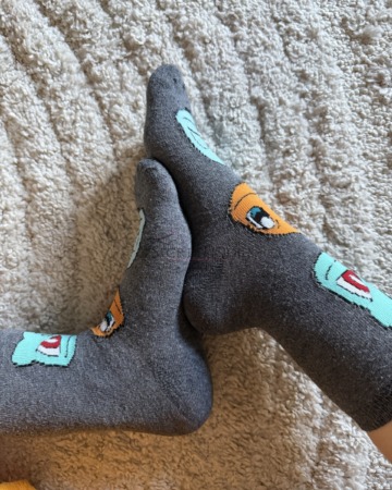 Meine Süßen Pokémon Socken, 2 Tage getragen