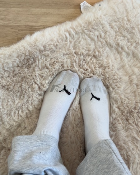 Getragene Socken