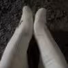 Socken beim Sport getragen