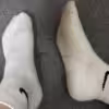 Weiße Nike Sochen-3 Tage getragen