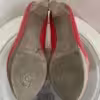 rote Pumps, getragen