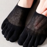 Fingersocken Zehensocken Schwarz 7 Fingersocken Zehensocken Schwarz