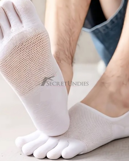 Zehensocken Fingersocks Weiss