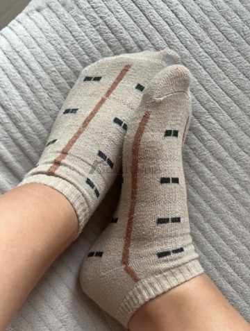 Getragene Socken