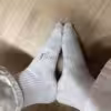 Weiße Sportsocken