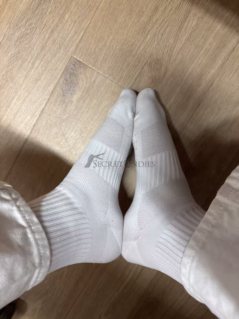 Weiße Sportsocken – Bild 2