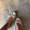 Schuhe Ballerina getragen