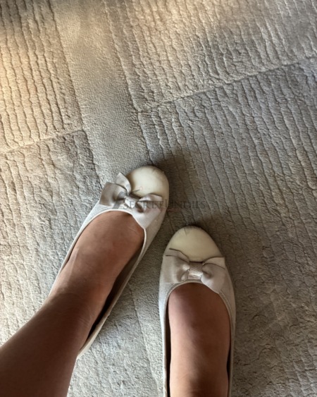 Schuhe Ballerina getragen