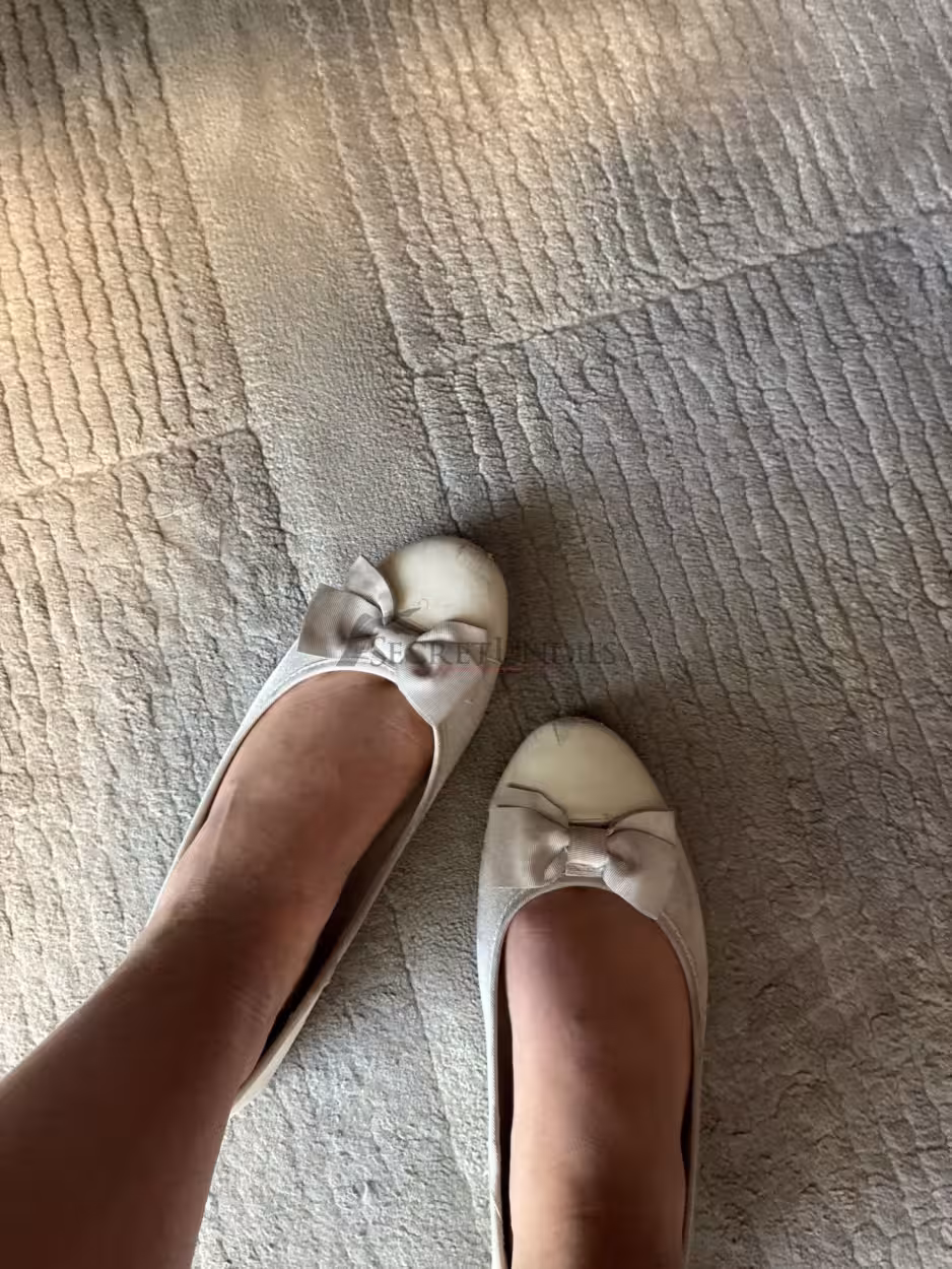 Schuhe Ballerina getragen