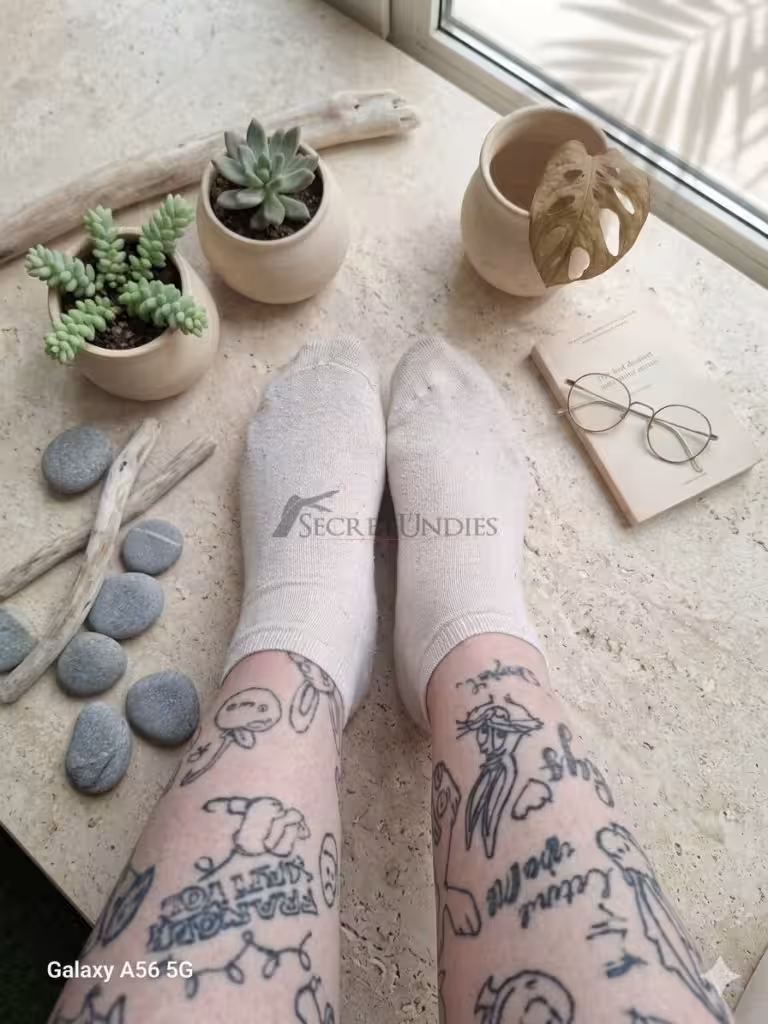 Beige Socken - 2 Tage getragen 3 Beige Socken - 2 Tage getragen – Bild 3