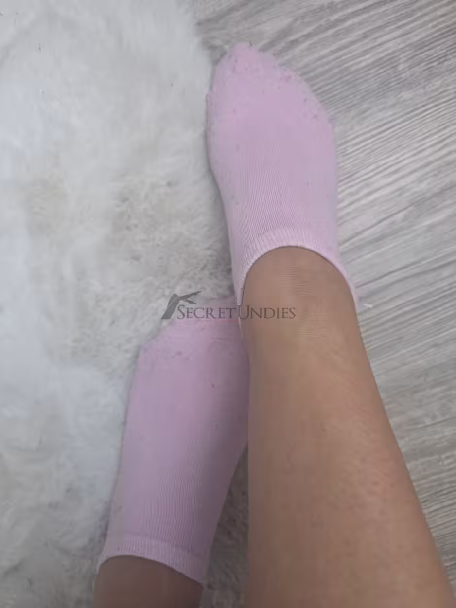 Lila Socken 2 Tage getragen – Bild 3