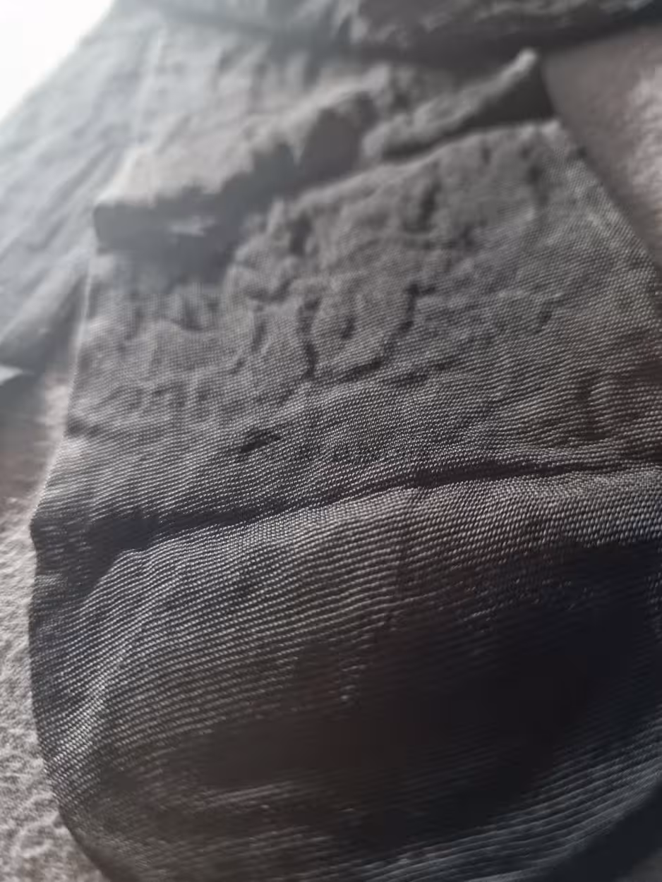 Nylon, schwarz, im Alltag getragen, Kniestrümpfe – Bild 3