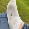 Weißes Sneaker Socken… individuelle Tragezeit