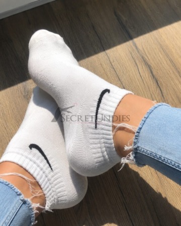 Getragene Socken