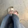 Getragen Socken
