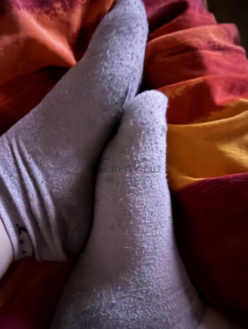 Getragene Socken