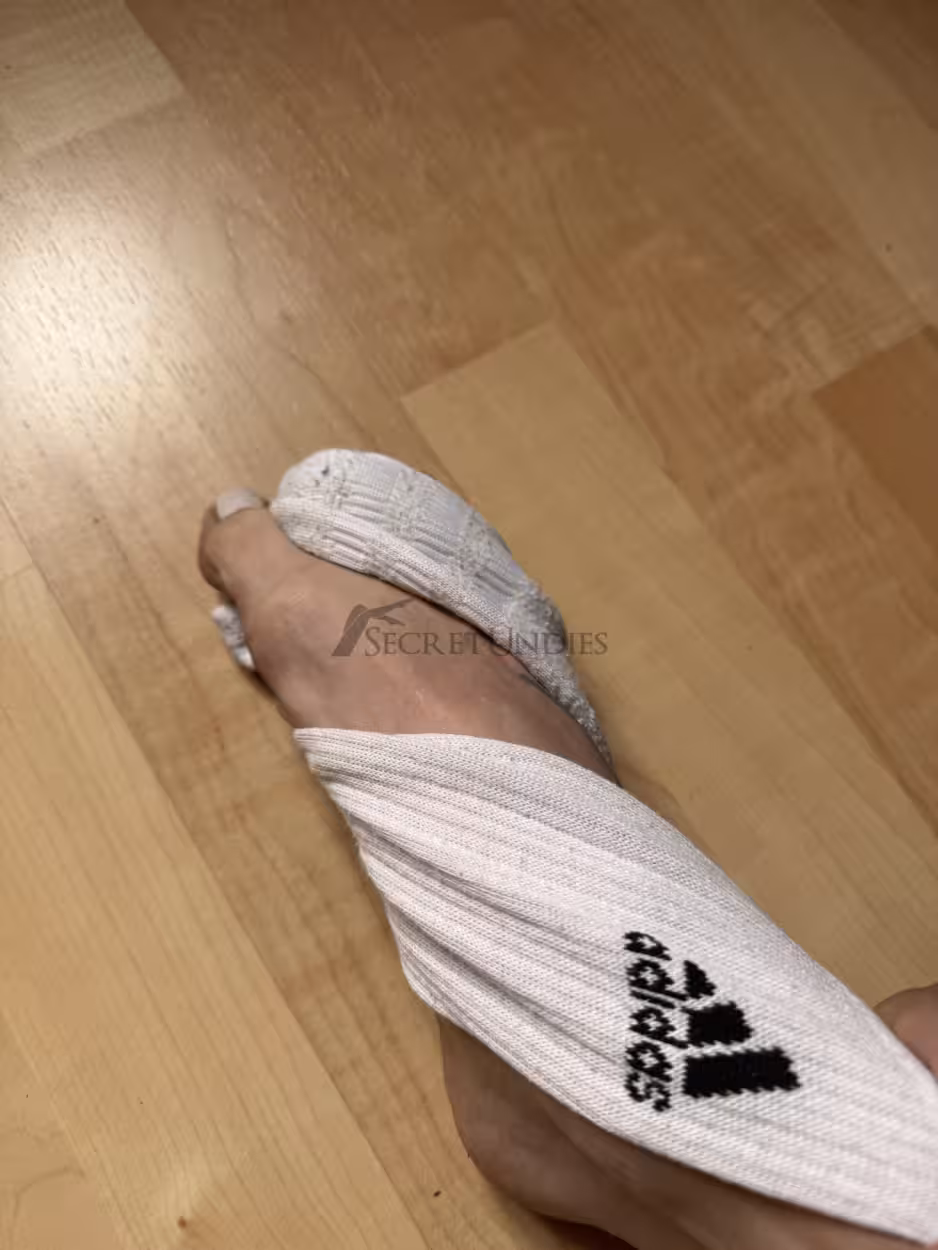 White Sportsocken, Adidas gr40 – Bild 4