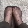 Süße Nylon Strümpfe in sexy schwarz