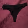 Schwarzer String Tanga 1 Tag getragen