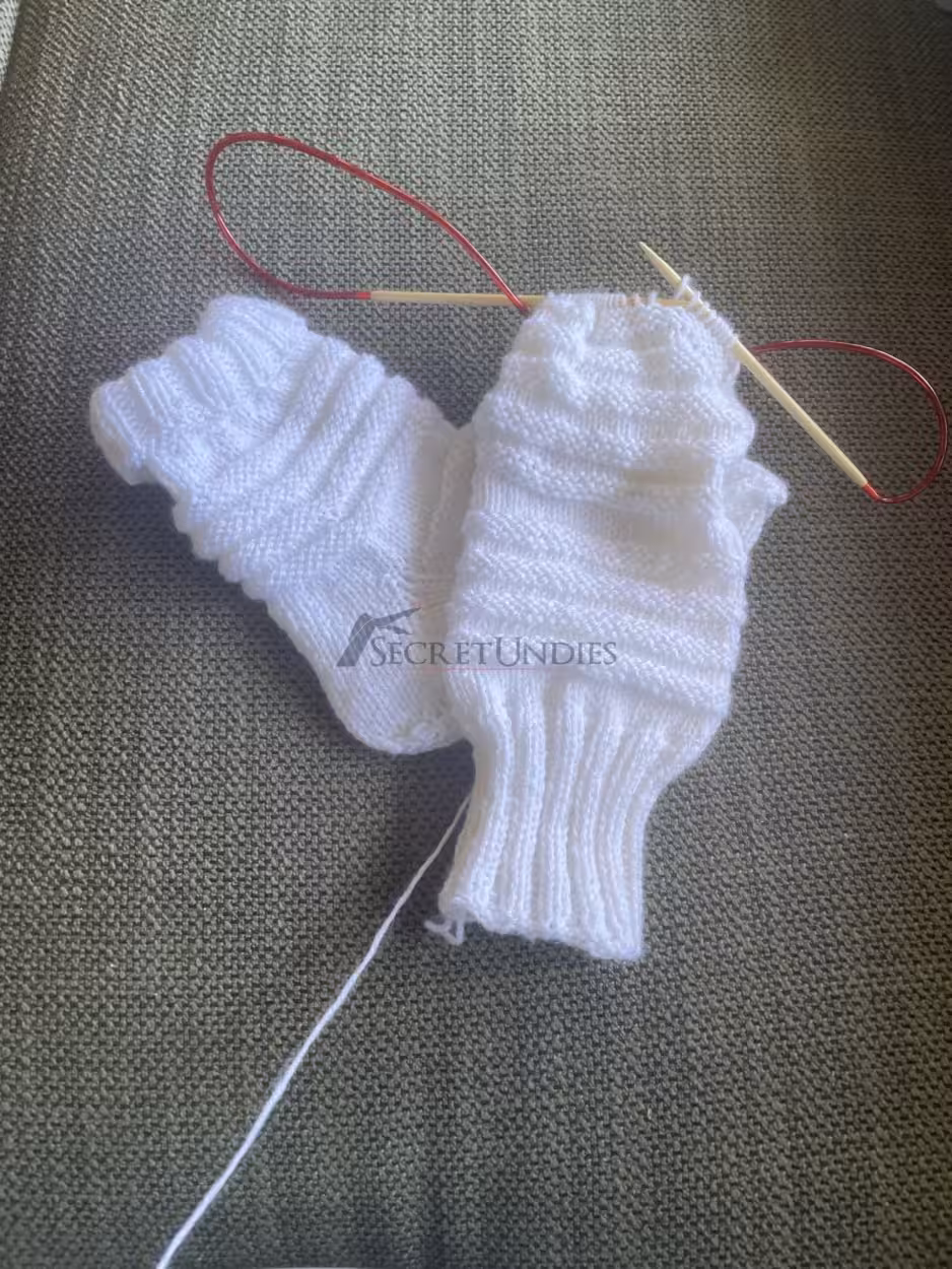 Kuschelsocken Weiss – Bild 4