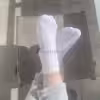weisse Baumwollsocken