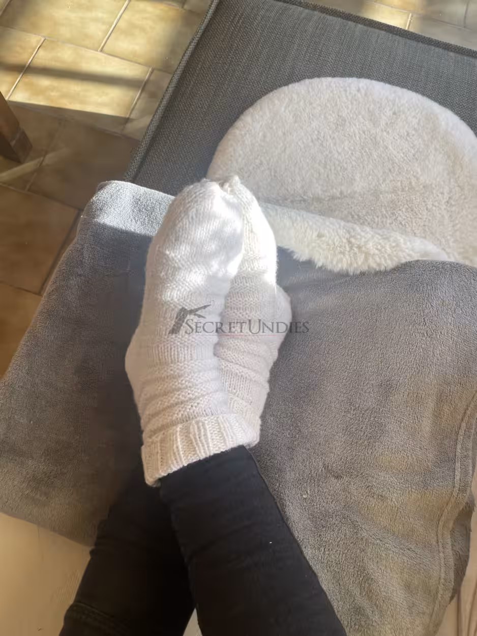 Kuschelsocken Weiss – Bild 2
