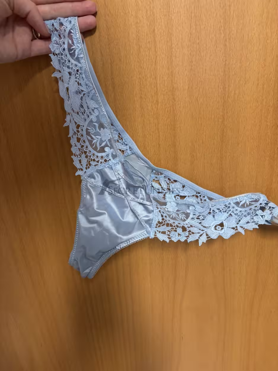Blaues Spitzen Set- 2Tage getragen – Bild 4