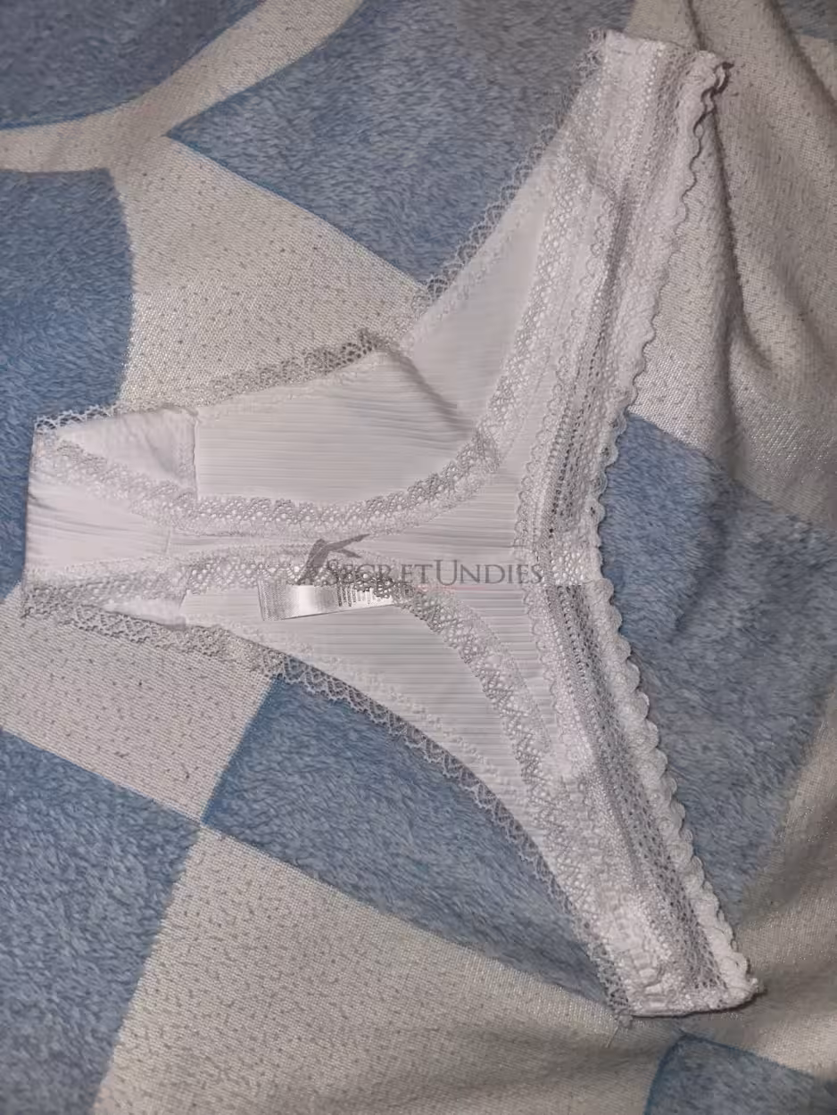 Klassischer weißer Slip mit Schleifchen – Bild 3