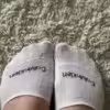 2 Tage getragene weiß halb-Socken-Calvin Klein