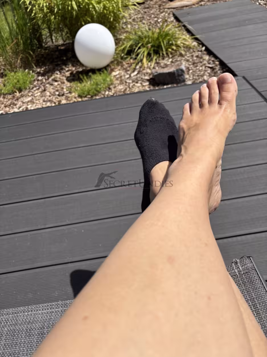 🖤 Schwarze Sneakersocken | 12 Stunden getragen | Gr. 39 – Bild 4