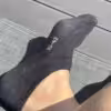 🖤 Schwarze Sneakersocken | 12 Stunden getragen | Gr. 39
