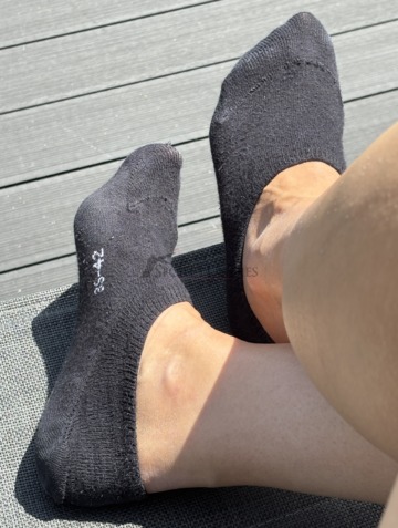 🖤 Schwarze Sneakersocken | 12 Stunden getragen | Gr. 39