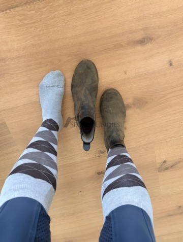 🔥 Getragene Reitsocken & heiße Füße nach Stall und Reiten 🔥 - Größe 40