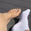 🤍 getragene weiße Sneakersocken – Sommer, Arbeit & Sport 🤍