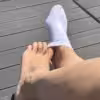 🤍 getragene weiße Sneakersocken – Sommer, Arbeit & Sport 🤍