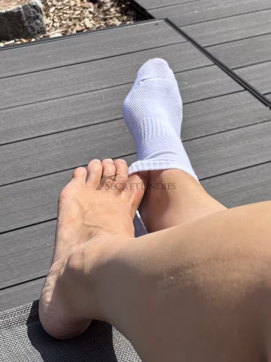 🤍 getragene weiße Sneakersocken – Sommer, Arbeit & Sport 🤍 – Bild 3
