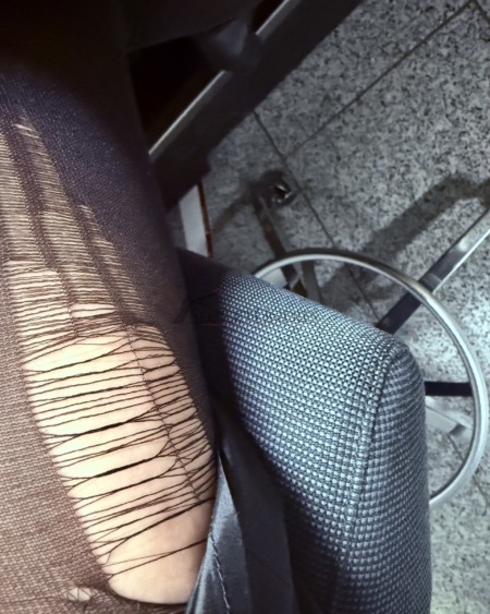 Cabin Crew Black Nylons – Intensely Worn