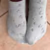 Getragene Blümchen Sneaker Socken, Individuelle Tragezeit