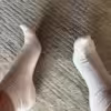 Sneaker Socken weiß getragen