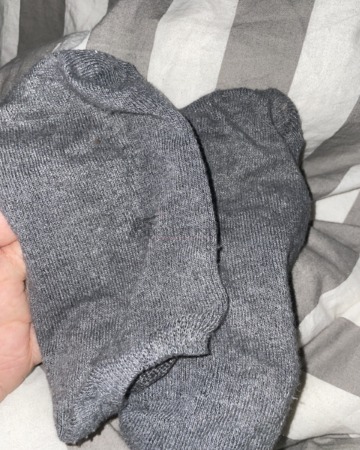 getragene socken