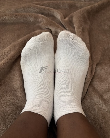 Weißes Sneakersocken - 3 Tage getragen
