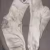 Weiße Tennissocken- 4 Tage getragen