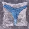 Blauer Spitzen Stringtanga