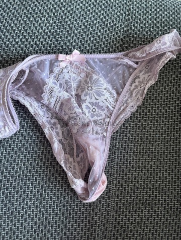 Rosa spitzen Slip, Brazil, 3 Tage getragen