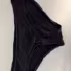 schwarzer Panty - getragen